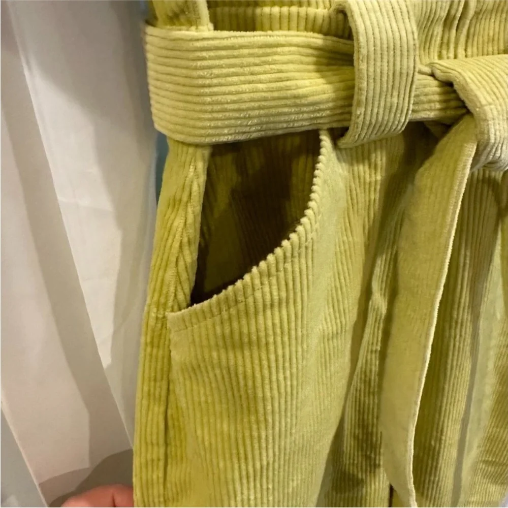 & Other Stories Yellow Corduroy Belted Jumpsuit - Picture 7 of 10
